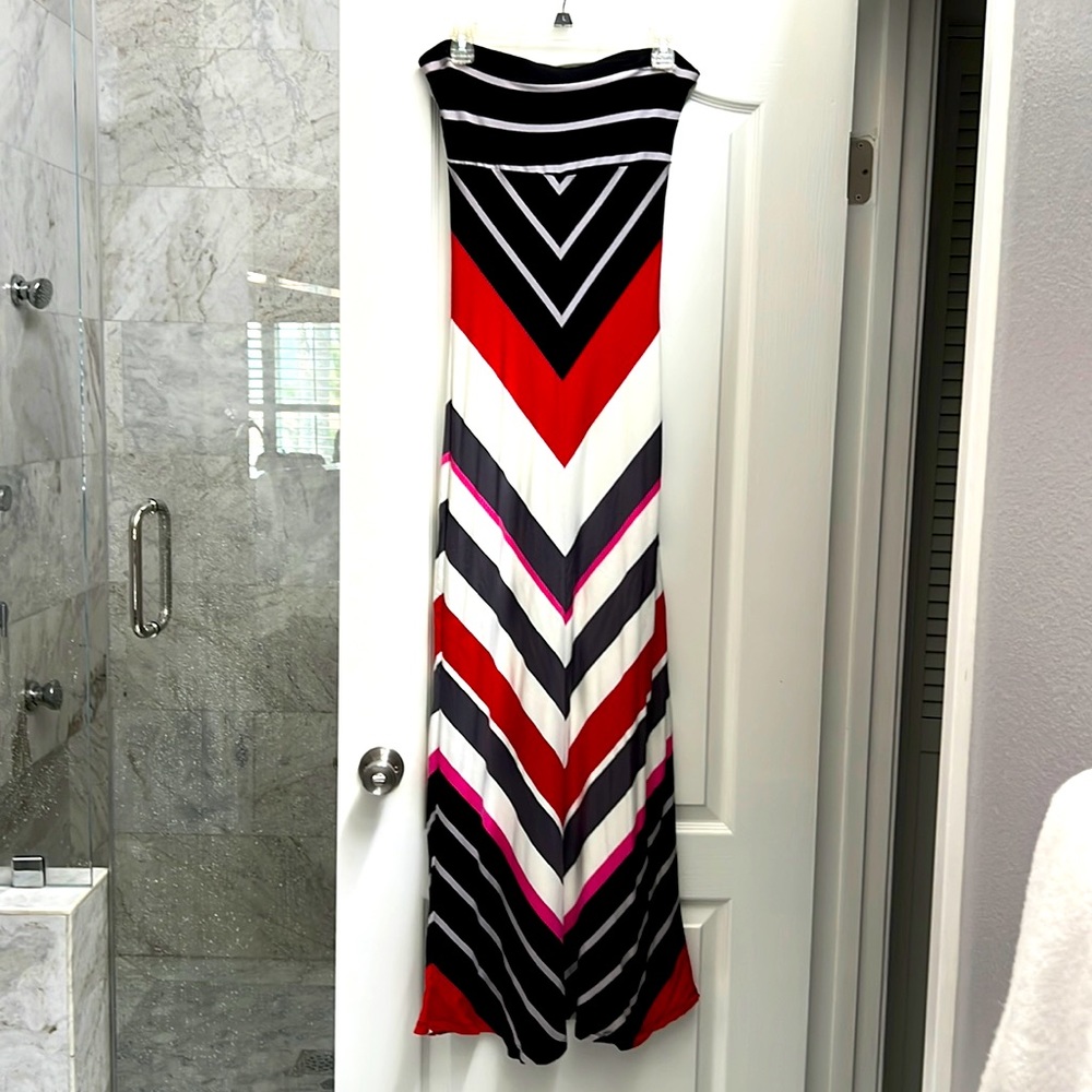 Bebe Strapless Maxi Dress